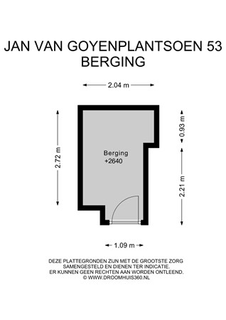 Floorplan - Jan van Goyenplantsoen 53, 2251 JC Voorschoten
